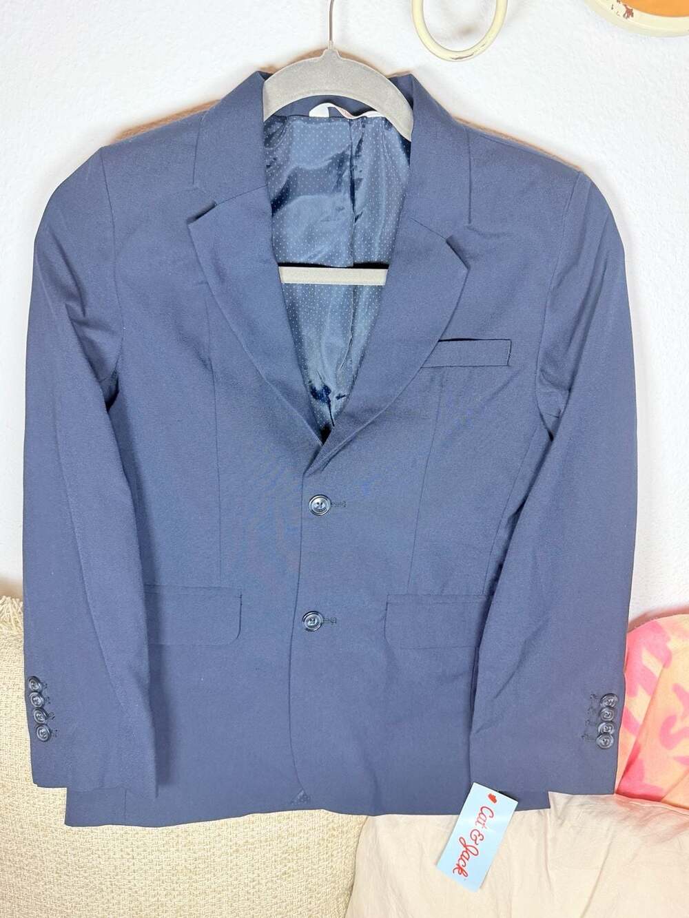 Cat & Jack Suit Jacket Size 8 Blue Two Button Blazer